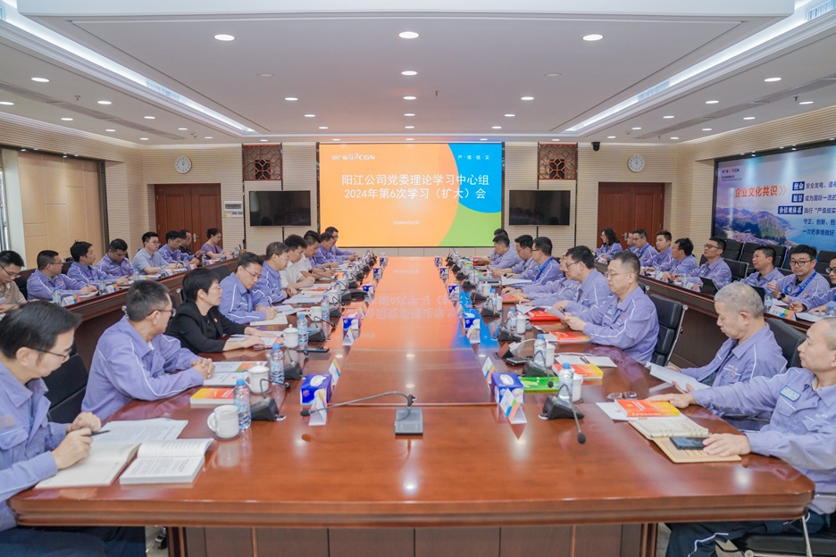 陽江核電黨委理論學(xué)習中心組專題學(xué)習黨的二十屆三中全會精神